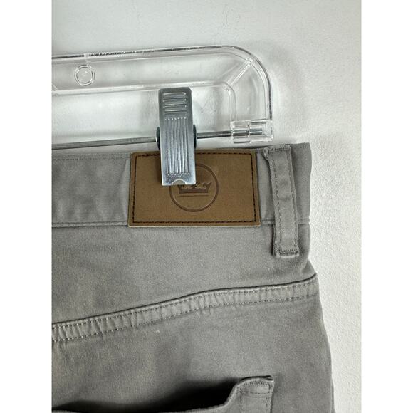 Peter Millar Signature Sateen Five Pocket Pant Grey Size 32 Golf Performance - Picture 8 of 9